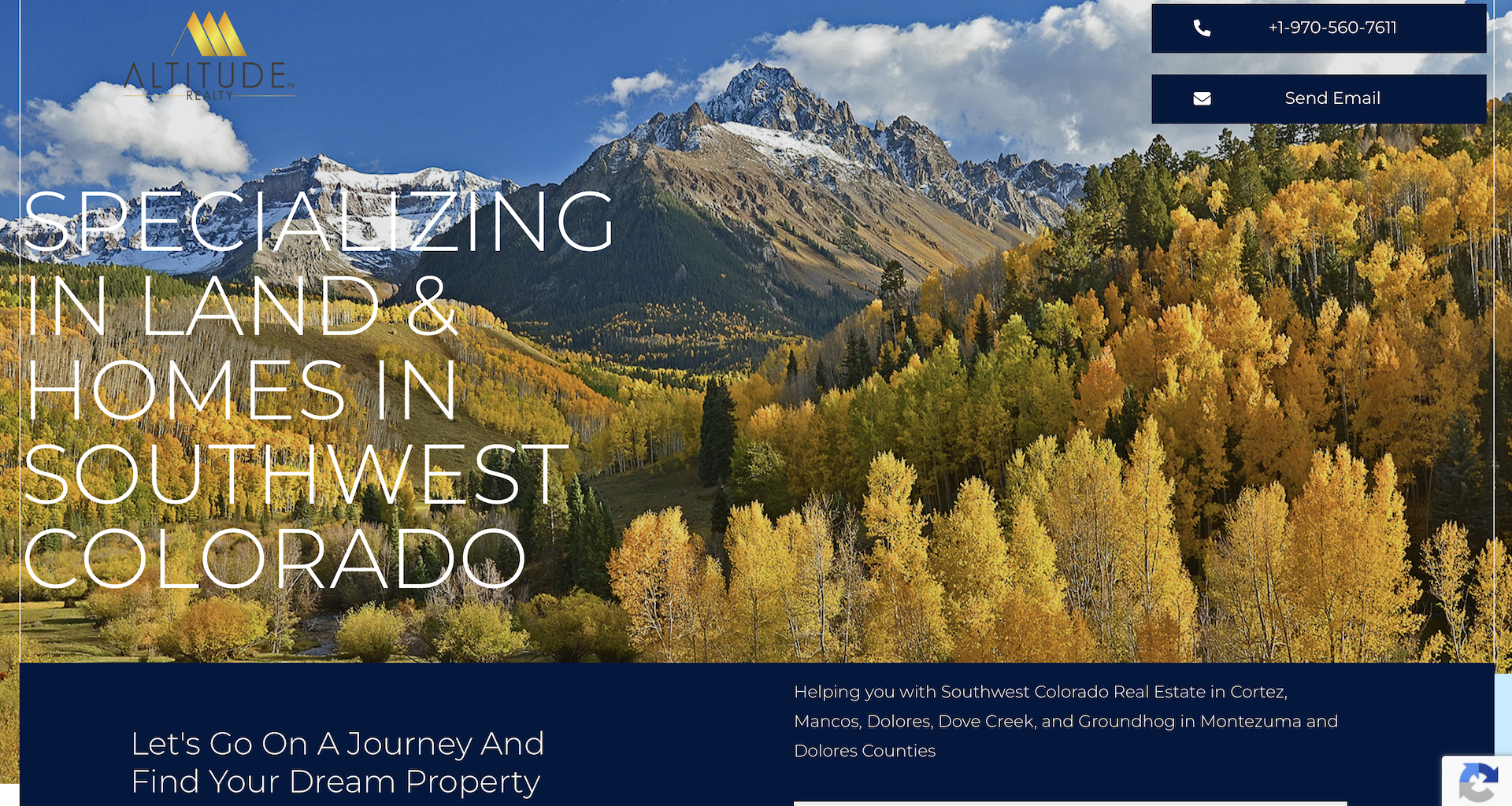 Cortez Web Services portfolio site for Altitude Realty