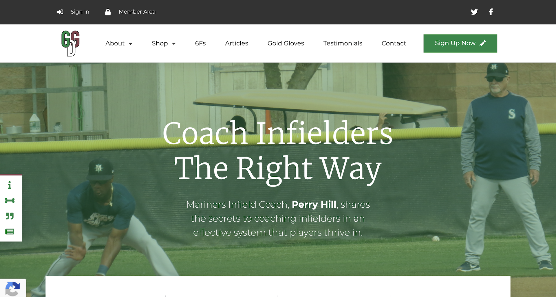 Cortez Web Services portfolio site for Gold Glove Defense